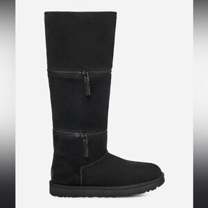 Ugg Classic Ultra‎ Tall Black boots Size 5 CONVERTIBLE SHAFT 3 heights